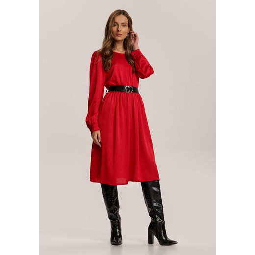 Czerwona Sukienka Catvielle Renee S/M Renee odzież