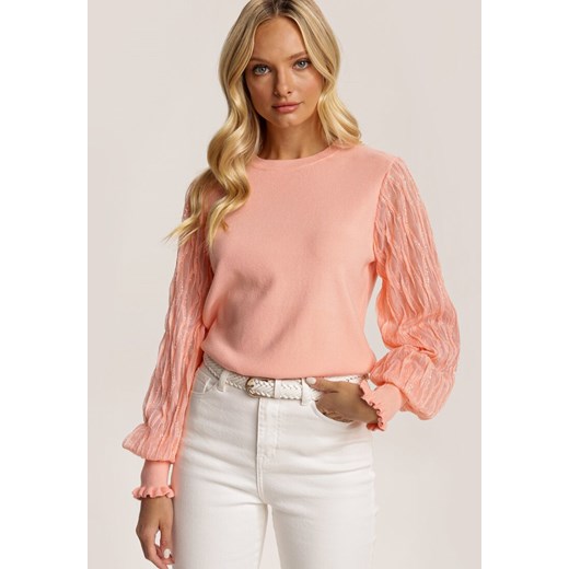 Różowy Sweter Krynienne Renee L/XL Renee odzież