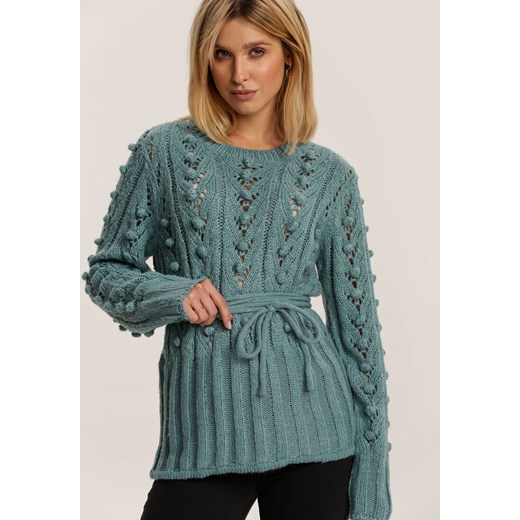 Sweter damski Renee Odzież Damska JZ miętowy KZAA Sweter damski Renee Odzież Damska JZ miętowy KZAA