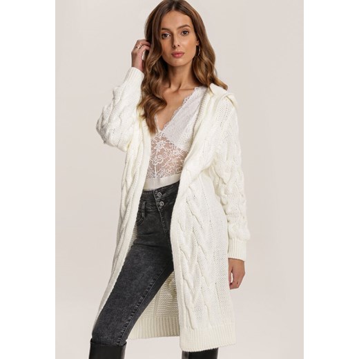 Sweter damski biały Renee w serek Odzież Damska YO biały TVYO Sweter damski biały Renee w serek Odzież Damska YO biały TVYO