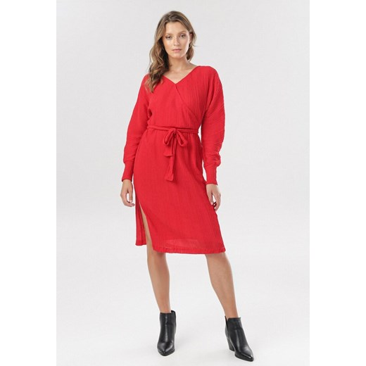 Czerwona Sukienka Manosque Born2be M Born2be Odzież