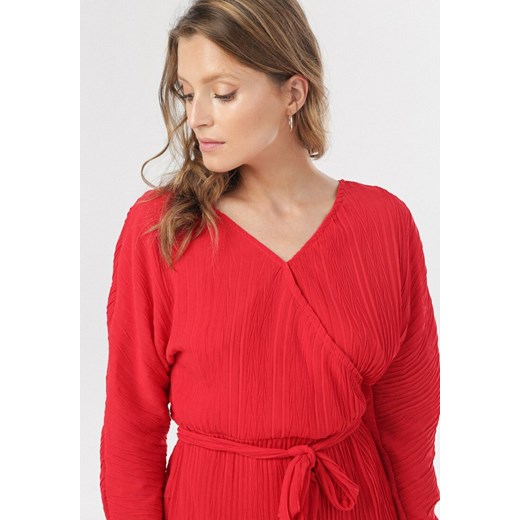 Czerwona Sukienka Manosque Born2be L Born2be Odzież