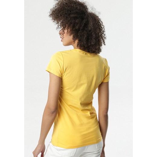 Żółty T-shirt Velma Born2be L/XL okazja Born2be Odzież