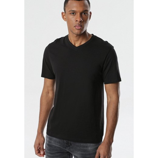 Czarna Koszulka Pixyphe ze sklepu Born2be Odzież w kategorii T-shirty męskie - zdjęcie 95002040