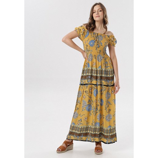 Żółta Sukienka Alya ze sklepu Born2be Odzież w kategorii Sukienki - zdjęcie 95007254