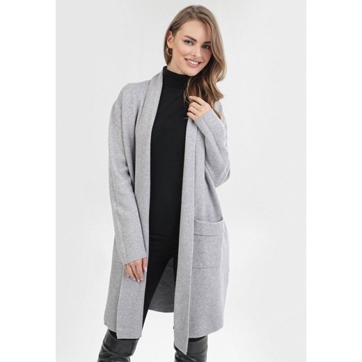 Sweter damski Born2be casualowy Odzież Damska IR szary BFOA Sweter damski Born2be casualowy Odzież Damska IR szary BFOA