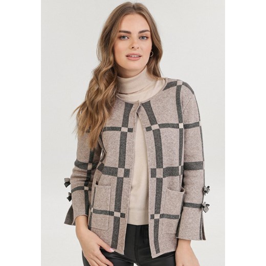 Sweter damski Born2be casual Odzież Damska XC beżowy FWBI Sweter damski Born2be casual Odzież Damska XC beżowy FWBI