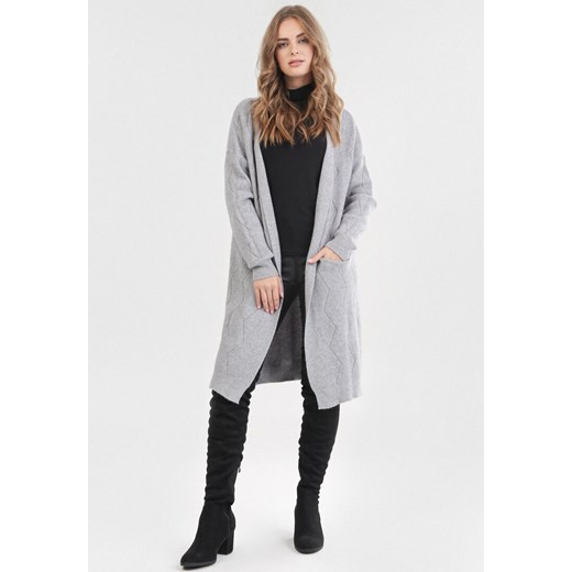 Sweter damski Born2be Odzież Damska TR szary VVMA Sweter damski Born2be Odzież Damska TR szary VVMA