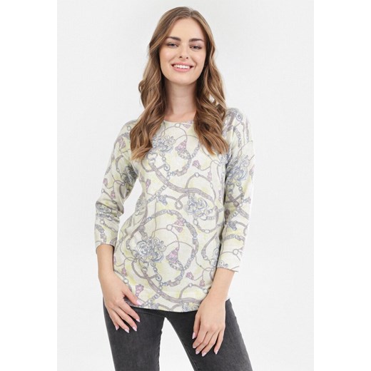 Born2be sweter damski wielokolorowy z okrągłym dekoltem Odzież Damska WI wielokolorowy GWVK Born2be sweter damski wielokolorowy z okrągłym dekoltem Odzież Damska WI wielokolorowy GWVK