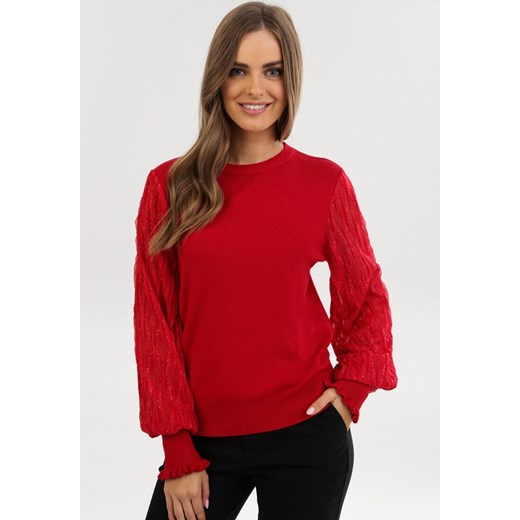 Born2be sweter damski Odzież Damska FE czerwony VBOV Born2be sweter damski Odzież Damska FE czerwony VBOV