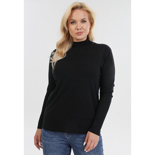 Sweter damski czarny Born2be casual Odzież Damska EK czarny JHAE Sweter damski czarny Born2be casual Odzież Damska EK czarny JHAE