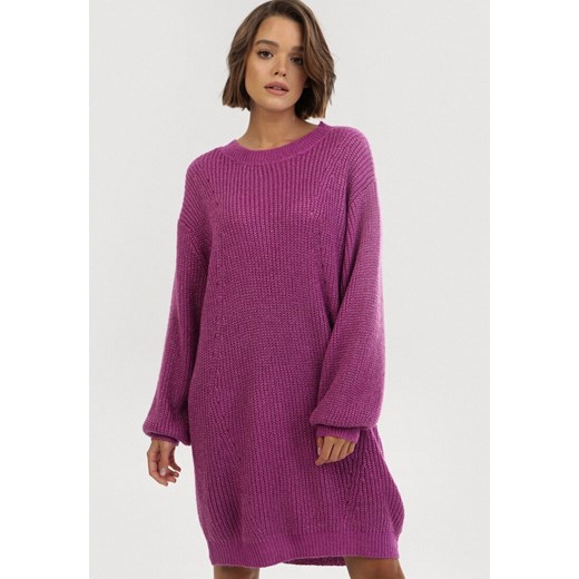 Sweter damski Born2be Odzież Damska CU fioletowy UBXR Sweter damski Born2be Odzież Damska CU fioletowy UBXR