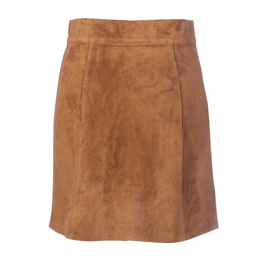 SUEDE TRAPEZOID MINI SKIRT Prada 38 IT showroom.pl