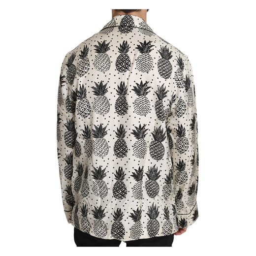 Pineapple Silk Top Shirt Dolce & Gabbana 43 IT wyprzedaż showroom.pl