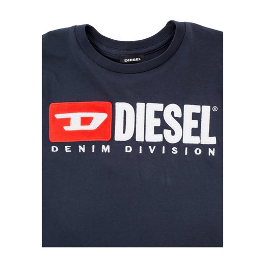 T-shirt z logo Diesel 10y wyprzedaż showroom.pl