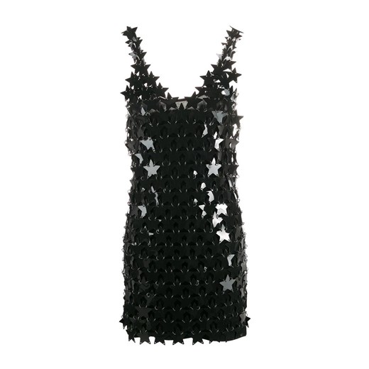Star layer dress Paco Rabanne showroom promocyjna cena Odzież Damska VM czarny JZCN