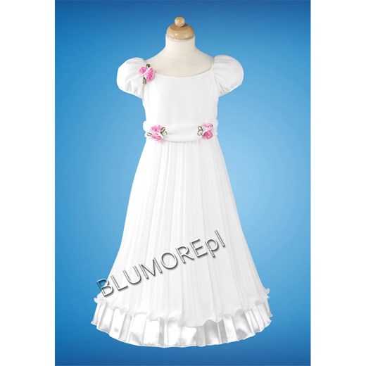 Balowa sukienka na wesele dla dziewczynki 104 - 146 Marzenka blumore-pl bialy balowe