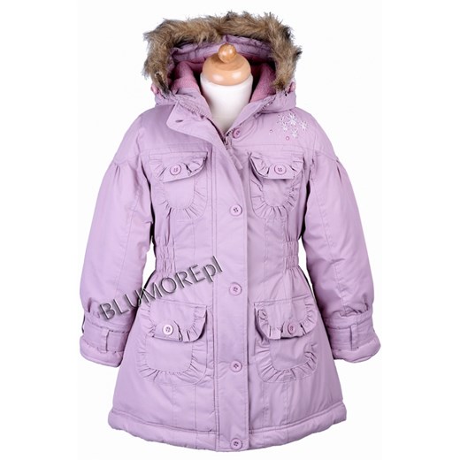 Ciepły zimowy płaszcz - kurtka 104 - 134 Sintia blumore-pl fioletowy ciepłe