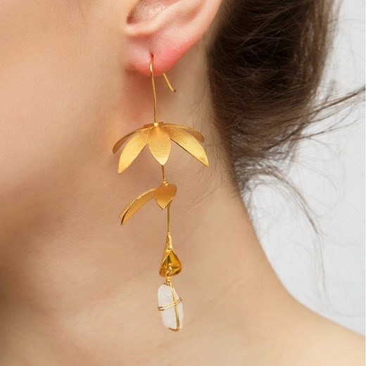 Floral Chandelier Earrings Dinari Jewels ONESIZE showroom.pl