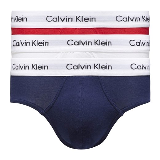 CALVIN KLEIN 0000U2661G BRIEF 3 PACK UNDERWEAR Men 1 Red, 1 Blue, 1 White Calvin Klein M showroom.pl promocja