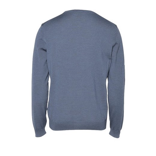 Wool sweater with crewneck embroidered logo Hugo Boss M showroom.pl