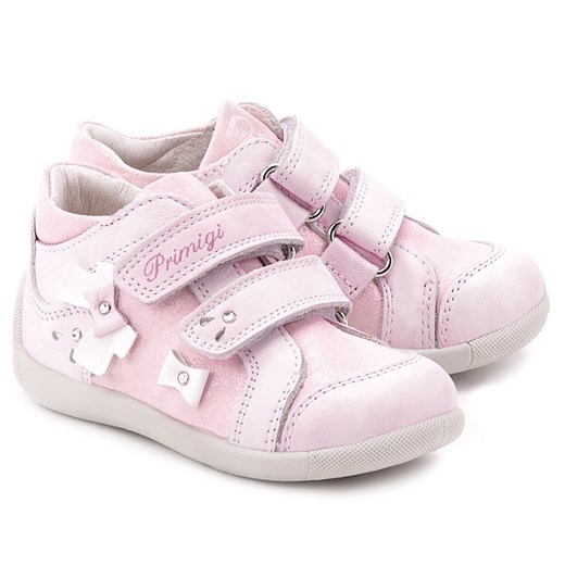 Alessia - Różowe Skórzane Trzewiki Dziecięce - 15611 00 mivo rozowy buty na lato