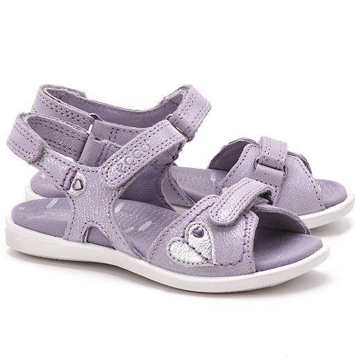 Tilda - Fioletowe Skórzane Sandały Dziecięce - 72751258526 mivo-kids fioletowy buty na lato