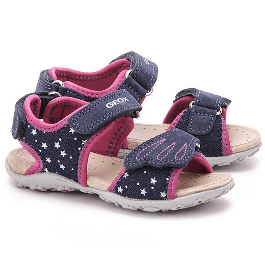 Bambino Roxanne - Granatowe Canvasowe Sandały Dziecięce - B42D9B 01322 C4002 mivo-kids fioletowy buty na lato