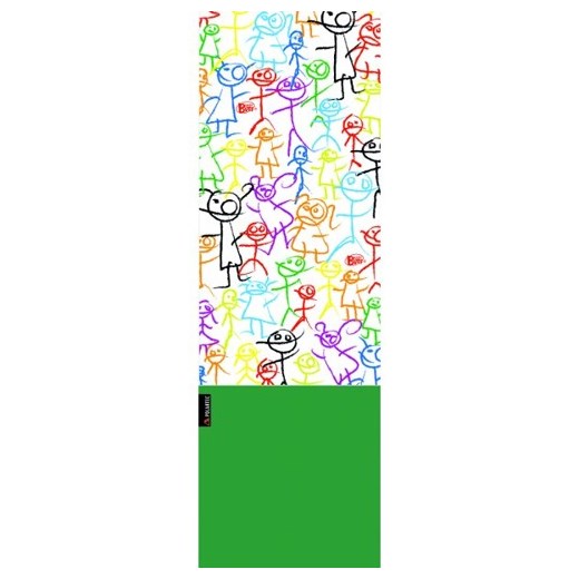Ninots Buff - Zielona Poliestrowa Chusta Dziecięca - 50162 mivo-kids mietowy abstrakcyjne wzory
