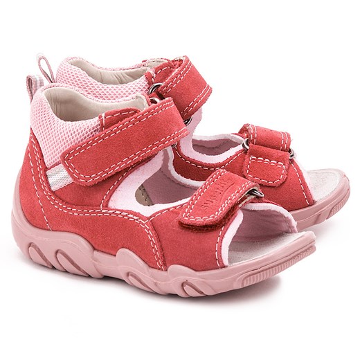 Rocky - Różowe Zamszowe Sandały Dziecięce - 2-00035-67 mivo-kids czerwony buty na lato