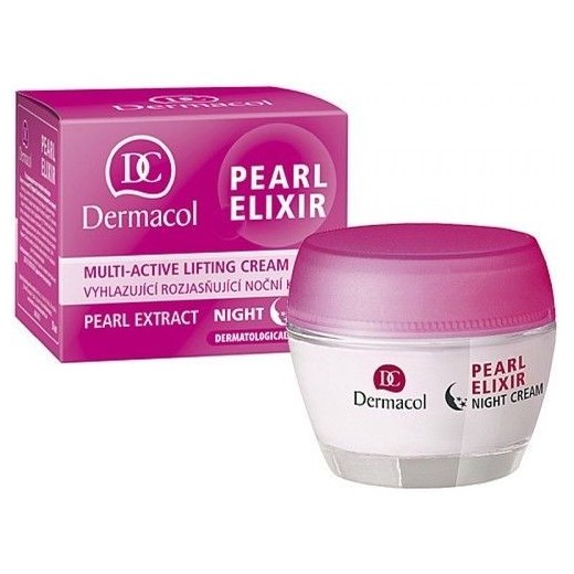 Dermacol Pearl Elixir Night Multi Active Lifting Cream 50ml W Krem do twarzy Wszystkie typy skóry perfumy-perfumeria-pl rozowy krem nawilżający