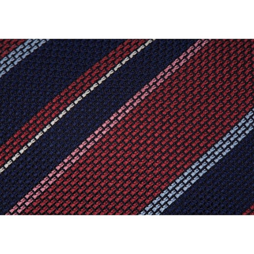 Silk tie with diagonal stripes Brioni ONESIZE wyprzedaż showroom.pl