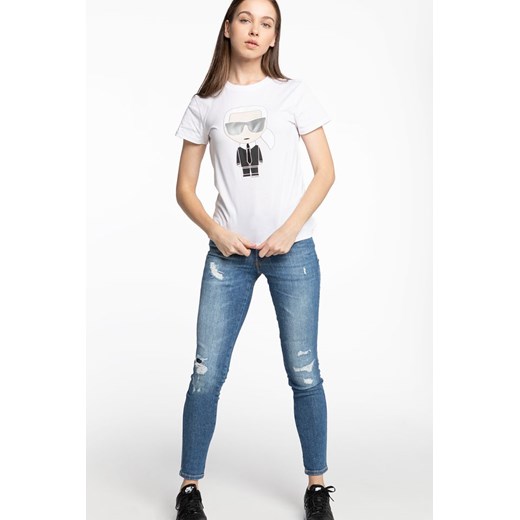 Koszulka Karl LAGERFELD Ikonik Karl T-Shirt 205W1705-100 WHITE Karl Lagerfeld M okazja eastend