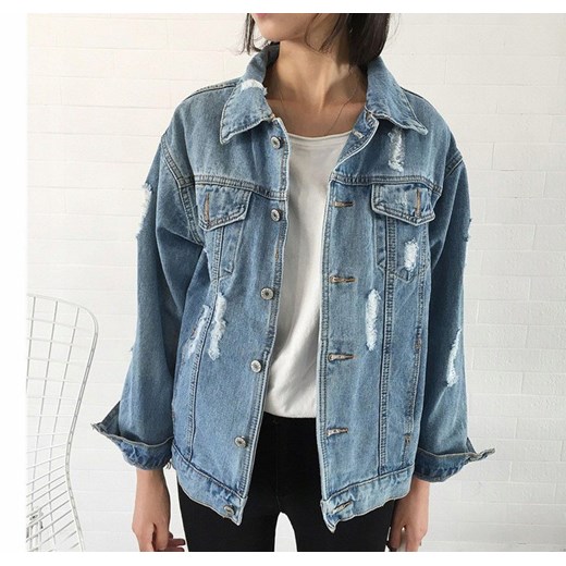 Jeansowa kurtka jeansowa katana oversize Alexiss M Super-store