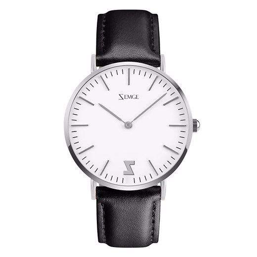 Klasyczny męski zegarek z białą tarczą ZEMGE | CLASSIC – ZC0604M 40mm Zemge  wyprzedaż Super-store
