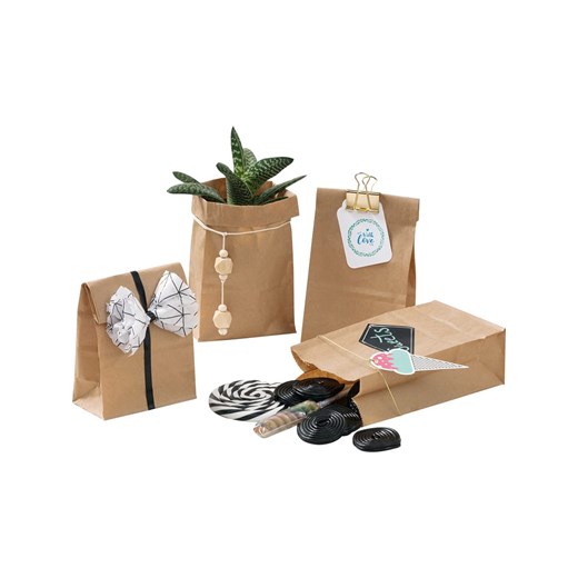 Torebki papierowe (15 szt.) w kolorze jasnobrązowym Folia Paper onesize Limango Polska