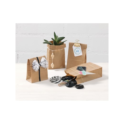 Torebki papierowe (15 szt.) w kolorze jasnobrązowym Folia Paper onesize Limango Polska