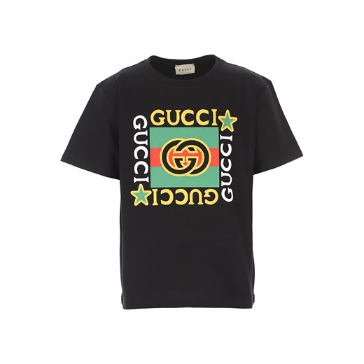 Gucci Koszulka Dziecięca dla Chłopców, czarny, Bawełna, 2019, 4Y 6Y 8Y Gucci 6Y RAFFAELLO NETWORK