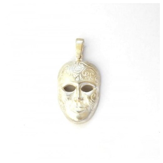 Wisiorek srebrny - Maska Wenecka I w satynie Venus Galeria Venus Galeria - Magiczny Ogród Biżuterii Srebrnej