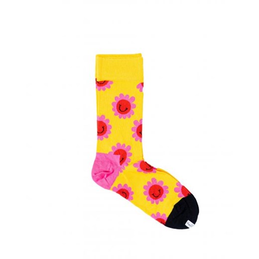 Happy Socks Bielizna Mężczyzna - SMILEY FLOWER SOCK - Żółty Happy Socks 36-40 Italian Collection Worldwide