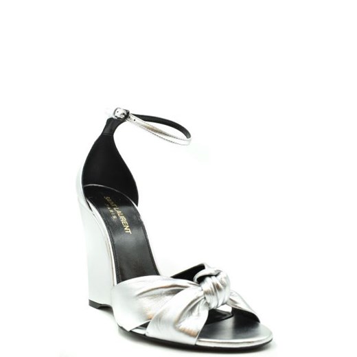 Saint Laurent Kobieta Sandals -  - Srebrny Saint Laurent 37 Italian Collection Worldwide