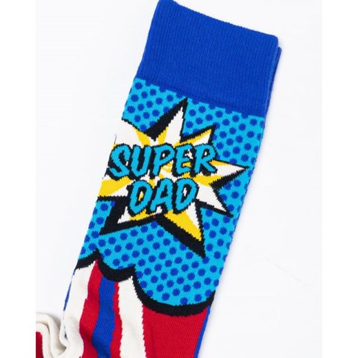 Happy Socks Bielizna Mężczyzna - SUPER DAD SOCK - Fioletowy Happy Socks 41-46 Italian Collection Worldwide