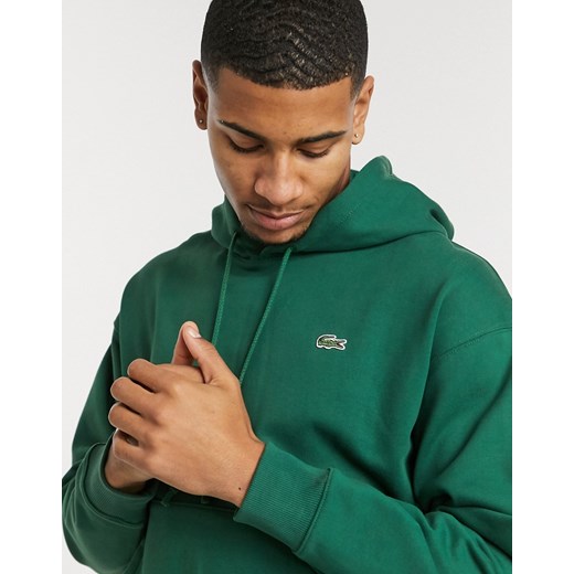 Lacoste – Zielona bluza z kapturem z logo krokodyla-Zielony Lacoste S Asos Poland