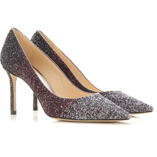 Jimmy Choo Czółenka oraz Szpilki Damskie, stalowy, Skóra brokatowa, 2019, 35.5 36 36.5 37 38 38.5 39 40 Jimmy Choo 35.5 RAFFAELLO NETWORK