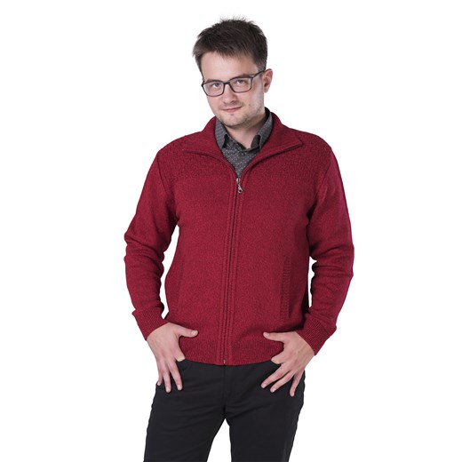Harry rozpinany - bordo - L ze sklepu Swetry Lasota w kategorii Swetry męskie - zdjęcie 95844630