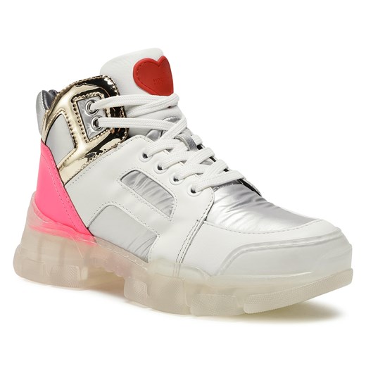 Buty sportowe damskie Love Moschino sneakersy młodzieżowe na platformie 