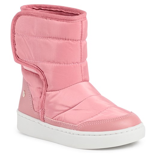 Buty zimowe dziecięce Bibi różowe śniegowce na rzepy 