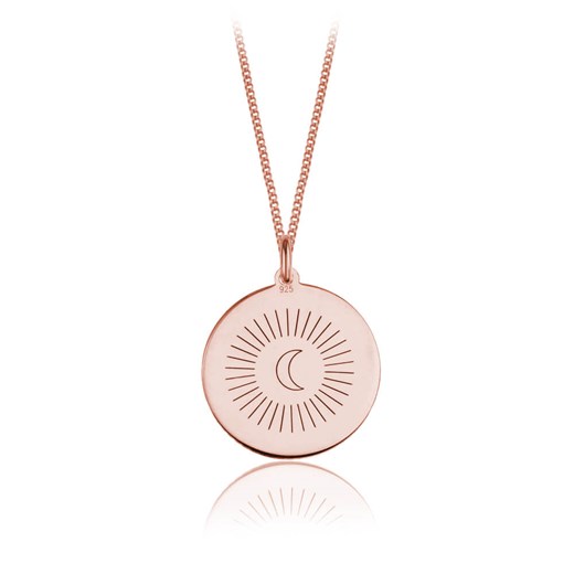 Naszyjnik Luna z medalionem księżyc - rose gold Lian Art Lian Art