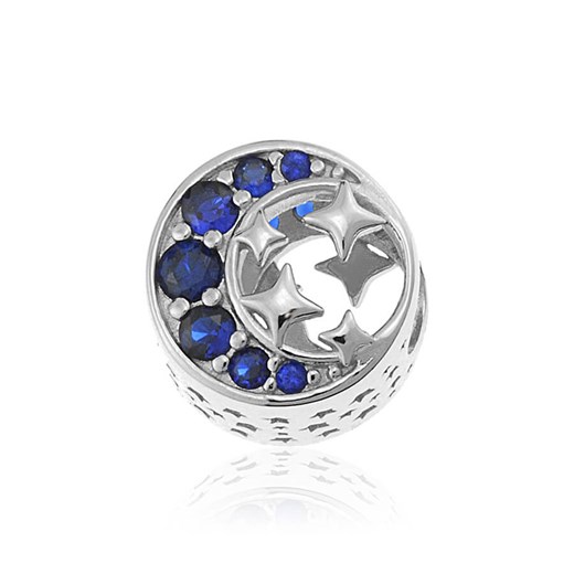 Srebrny Charms Beads - Księżyc i Gwiazdy Lian Art Lian Art