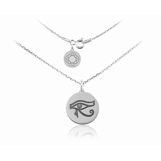 Naszyjnik srebrny Mystic - Oko Horusa - rodowany - fd30 Lian Art Lian Art